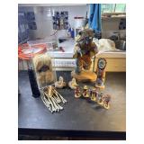 Wood Kochina dolls  signed and more