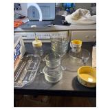 Relish dish, nut chopper,bowls and more