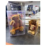 Teddy Bear and flag, and Beanie baby