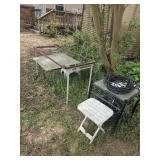 Plant stands tables and misc