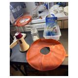 Ice packs, donut cushion, bullhorn needs
