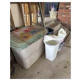 Trash cans bin with screen parts and more