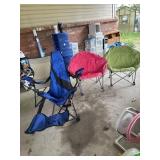 3 folding chairs