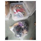 2- totes and bag of beanie babies