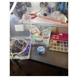 Jewelry beads, leather stretch cord