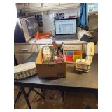 Dixie cups and holder, tooth brush holder and