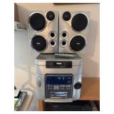 RCA 5 disc changer and cassette player with