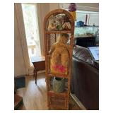 Wicker self and contents 14ï¿½x7ï¿½x56ï¿½