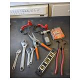 Small level, wrenches, hammer and more