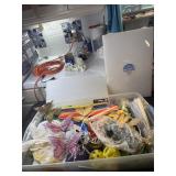 Styrofoam block and lg lot of crafting items