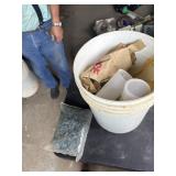 Bucket of screws nuts bolt and more