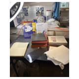 Business card blanks. Files, file folders note