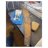 Gun bluing supplies, rifle scabbed and pistol