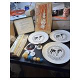 Philippines Souvenir Calendar, horse show plates,