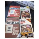 1975 & 1976 Chevrolet manuals and 2 chilton