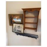 Wall art and shelves