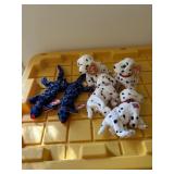 2 Lizards. 4 Dalmatian Ty Beanie Baby and 9 Slash
