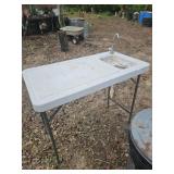 Fold up garden table