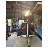 Shop light on stand works