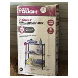 3 shelf metal storage rack new