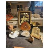 Geode brass bowl,3D picture and misc