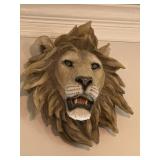 Resin Lion Head 21ï¿½x20ï¿½x13