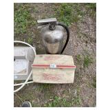 Igloo playmate cooler and fire extinguisher