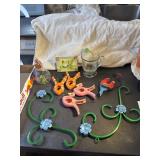 Plant hangers, Nemo & flamingo picnic clips and