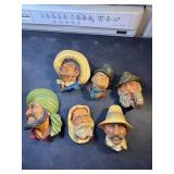Bossons England ceramic faces