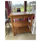Wood kitchen work table 33ï¿½x20ï¿½x33ï¿½