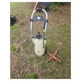 Sprayer on wheels  and dolly