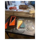 Glass baking dishes and Julian slicer