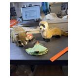 Ty Raccoon , doll and stuffed weasel