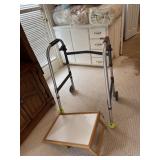 Walker and tray with legs