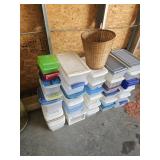 Large lot shoe storage containers