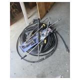 Pressure washer hose, wands and ends