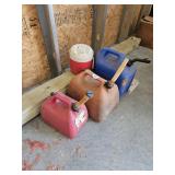 Gas cans and jug