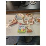 Paper plates and napkins