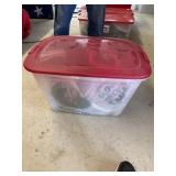 Tote with lid and valentine Decorations