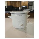 Small crock pot works