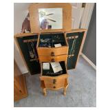 Jewelry Cabinet and contents