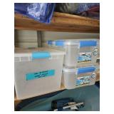 3- totes with  lids