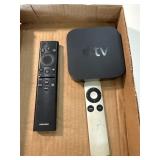 Apple TV box & remote  Samsung remote