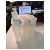 3 Budeez dry good storage containers