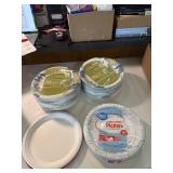 250 Compostable Paper plates and others