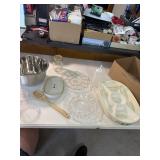 Relish Tray with lid  lid, 2 egg plates- plastic,