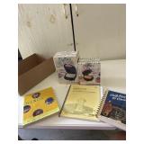 Sandwich Maker and heart waffle maker books and