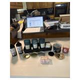 New & used candles and 2 bottles of smoke