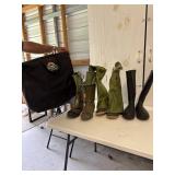 Bag of rubber boots size 8 1 steel toe