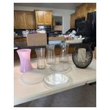 Vases, candle Holders and battery candle in